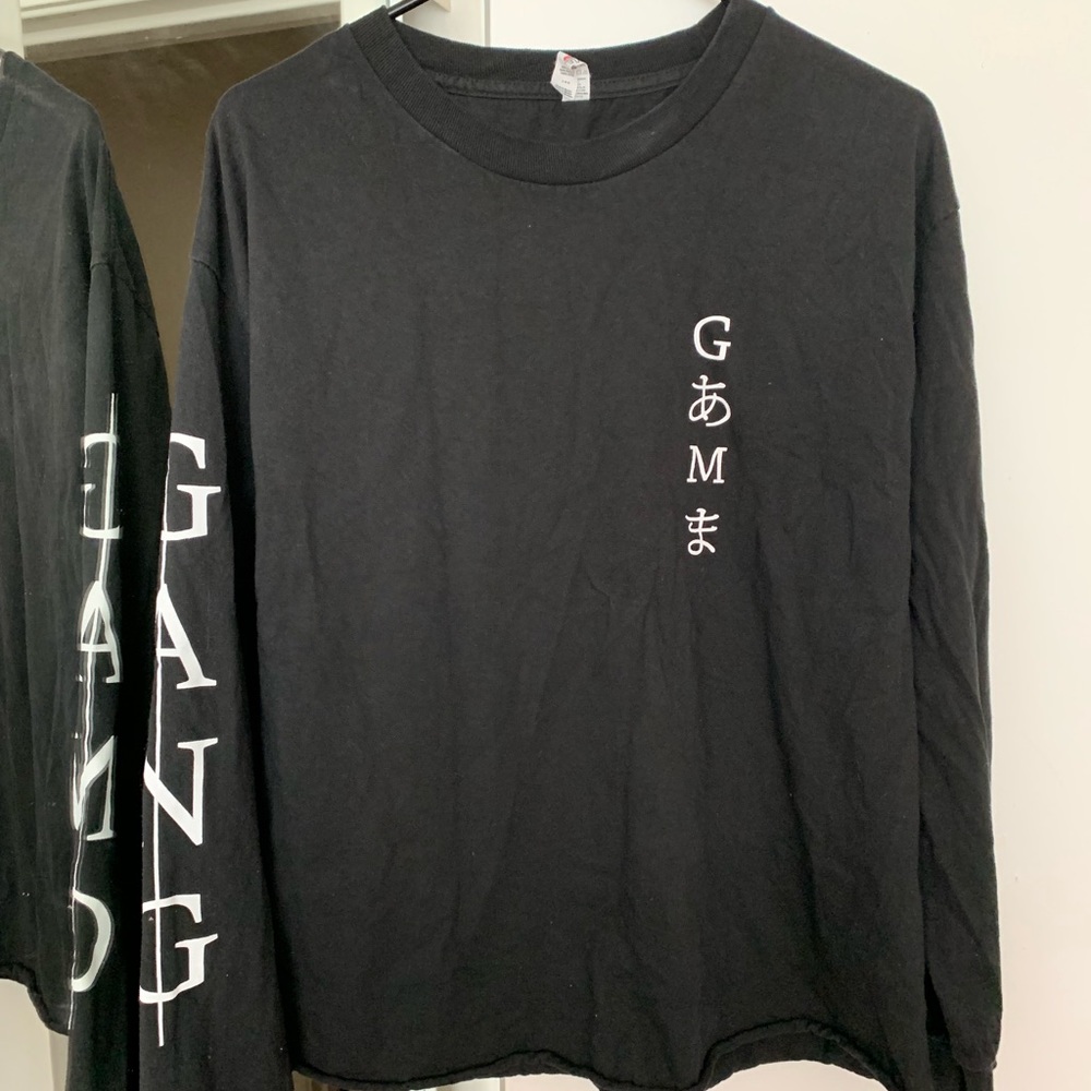 GANG Black Oversized Long Sleeve Shirt